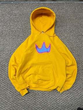 Louis The Child LTC Euphoria Tour Hoodie Yellow Medium Jerzees